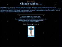 Tablet Screenshot of churchwithin.org